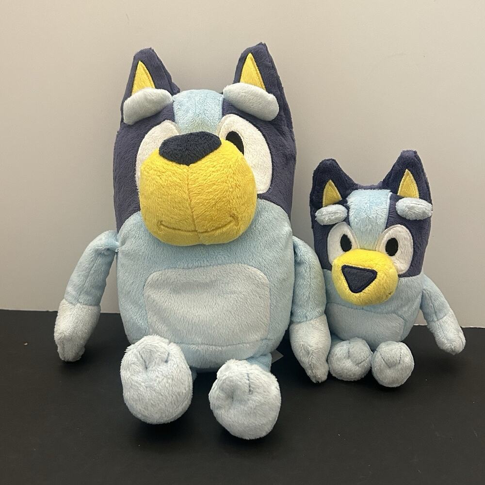 Bluey Talking 12 Inch Plush and 7 Inch Mini Non Talking Stuffed Animals